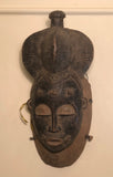 Vintage Portrait Mask (Gba gba). Baule peoples, Cote d'Ivoire