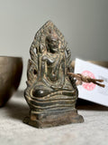 Seated Buddha  Dhyana Mudra. Votive Buddha. Posture of Meditation. Thailand. 19th century. Bronze.