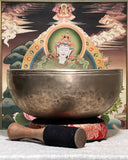 Vintage Tibetan Temple Bowl. Very Large. 2080 grams. Mid 20th C.