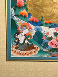 Padmasambhava. Guru Rinpoche. Golden Thangka. Gangtey Monastery, Bhutan.