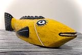 Strange Imports African Art Carved Fish The Bozo people are master fishermen, and this brightly colored fish puppet was used to teach the different generations about their community and way of life. Niger and Bani rivers Segou; Bamana Kingdom