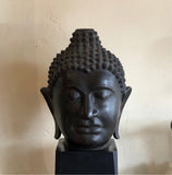 Massive Bronze Buddha Head, Lanna Period and Style