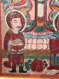 Daode Tianzun,  Taoist Temple Painting. Three Pure Ones. Yao Culture. 19th c.