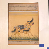 Mughal Miniature painting of a Dog - erotic FREE SHIPPING!
