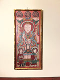 Strange Imports Taoist Art Daode Tianzun The Heavenly Lord of Dao and its Virtue A Framed Taoist Temple Painting. Yao Culture Southern China 19th century. Daode Tianzun One of the “Three Pure Ones”